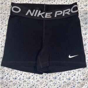 Black Nike Pro Spandex Shorts